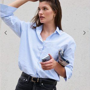 NWOT AYR The Deep End Button Down Oxford Cotton Long Sleeve Shirt